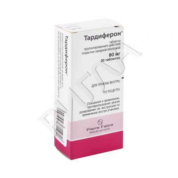 Тардиферон ретард таблетки покрытые оболочкой №30 ** в аптеке Апрель в городе Цибанобалка