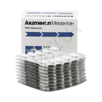 Акатинол Мемантин таблетки покрытые оболочкой 10мг №90 ** в аптеке Вита в городе Березовский