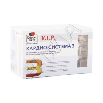 Доппельгерц V.I.P.Кардио Система 3 капсулы №84 в аптеке Норма в городе Челябинск