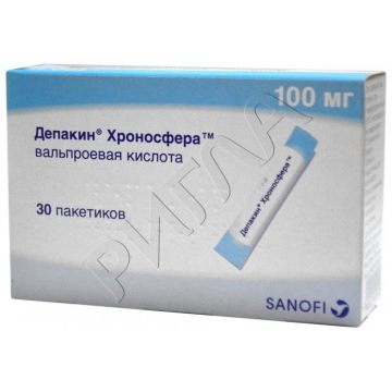 Депакин Хроносфера гранулы  пролонг.действия 100мг №30 ** в аптеке Здравсити в городе Абрамовка