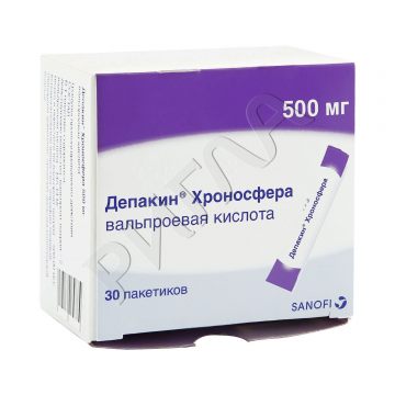 Депакин Хроносфера гранулыпролонг.действия 500мг №30 ** в аптеке Аптечный склад в городе Борисоглебск