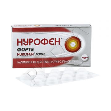 Нурофен форте таблетки покрытые оболочкой 400мг №12 в аптеке Без сети в городе Киселевск