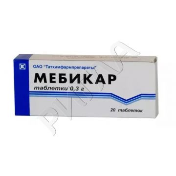 Мебикар таблетки 300мг №20 ** в аптеке Аптечный склад в городе Йошкар-Ола