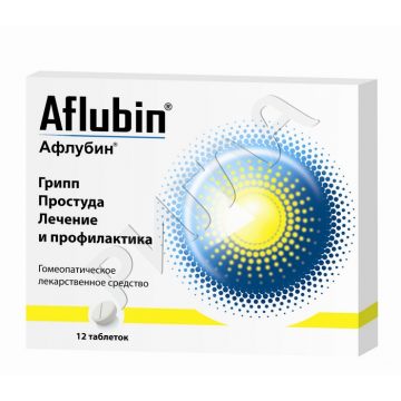 Афлубин гомеопатические таблеткилингв. №12 в аптеке Живая аптека  в городе Кисловка