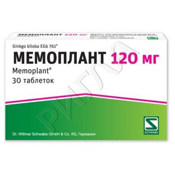 Мемоплант таблетки 120мг №30 в аптеке Будь Здоров в городе Новомихайловский