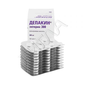 Депакин энтерик таблетки 300мг №100 ** в аптеке Будь Здоров в городе Россошь