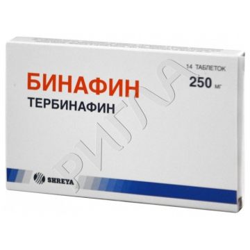 Бинафин таблетки 250мг №14 ** в аптеке Без сети в городе Тяжинский