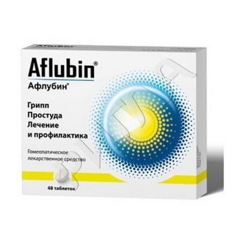 Афлубин гомеопатические таблеткилингв. №48 в аптеке Без сети в городе Верещагино