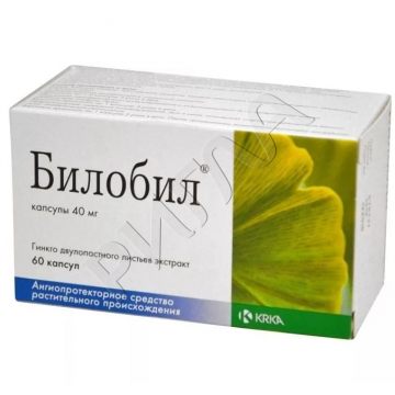 Билобил капсулы 40мг №60 в аптеке Мир Лекарств в городе Пучеж