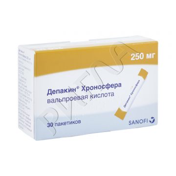 Депакин Хроносфера гранулы пролонг.действия 250мг №30 ** в аптеке Ригла в городе Муравленко