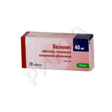 Вазилип таблетки покрытые оболочкой 40мг №28 ** в аптеке Аптека от склада в городе Сосногорск