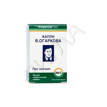 Капли Огаркова №5 форте при запорах 50мл в аптеке Ваша аптека в городе Красноярск
