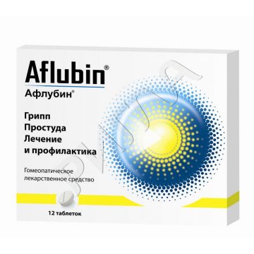 Афлубин гомеопатические таблеткилингв. №12 в аптеке Мособлфармация в городе Королев