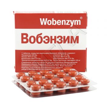 Вобэнзим таблетки покрытые оболочкой №40 в аптеке Будь Здоров в городе Прибрежный