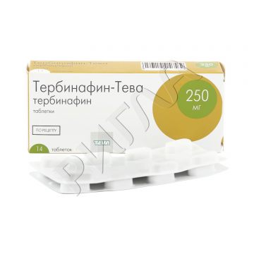 Тербинафин-Тева таблетки 250мг №14 ** в аптеке Парацельс