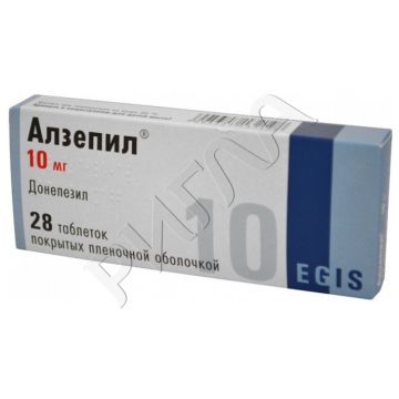Алзепил таблетки покрытые оболочкой 10мг №28 ** в аптеке Аптечный склад в городе Челбасская