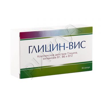 Глицин-Вис капсулы 0,4г №36 в аптеке Будь Здоров в городе Томск